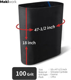 Drum Sander Feed Belt Conveyor Compatible with Delta 18-36 Drum Sander - 100 Grit Silicone Carbide, 18" x 47-1/2"