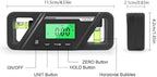 Digital Level Magnetic, 2 in 1 Digital Angle Finder, Digital Protractor Inclinometer, LED Display Angle Ruler, Electronic Level