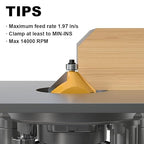 45 Degree Chamfer Router Bit with 3/4 Inch Cutting Length,1/2 Inch Shank Carbide Edge Forming Bevel Router Bit with Bearing, Chamfer Bit Miter Angle Milling Cutters Tool