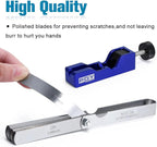 Universal Spark Plug Gap Tool with 32 Blades Steel Feeler Gauge for Most 10mm 12mm 14mm 16mm Spark Plugs Blue