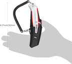 KingTool Self-Retracting Box Cutter with Holster & Belt Clip, Auto Retractable Safety Utility Knife with Total 10PCS SK5 blades, Aaluminum Shell with Rubber Grip, Sturdy & Strong