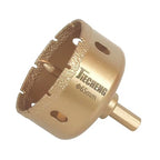 Brazed Diamond 2-1/2 inch Hole Saw with Center Drill Bit for Ceramic,Porcelain,Tile,Glass,Granite Quartz,Marble,Gemstone,Dry Drilling 65mm