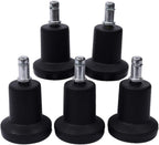 Chair Master Round Vinyl Chair/Stool-Black-for Garage, Counters, Shop, Kitchen, Computer Desks, Drafting Tables. Easy to Clean! (Glides, Low Table 16"-21")