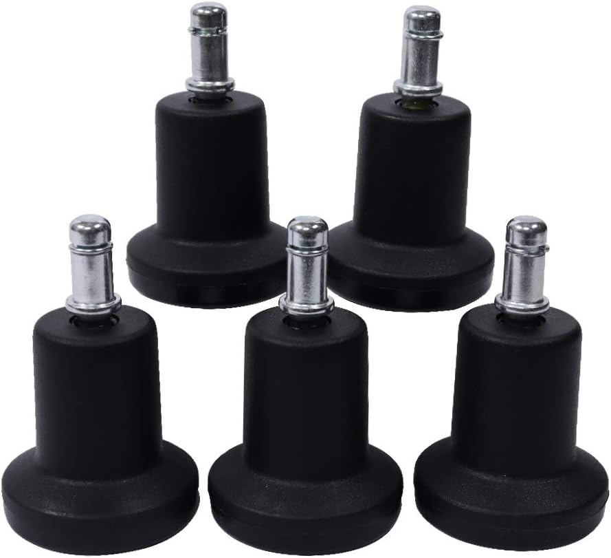 Chair Master Round Vinyl Chair/Stool-Black-for Garage, Counters, Shop, Kitchen, Computer Desks, Drafting Tables. Easy to Clean! (Glides, Medium Table 19"-27")