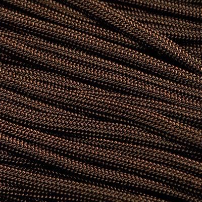 The Paracord Store | Type III 550 Paracord - 50 FT Hank, Walnut Brown | Heavy Duty 7 Strand Tactical Paracord - USA Made Nylon Outdoor Parachute Cord for Camping, Fishing & More - Survival Cord