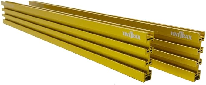 Multi T-Track - 3" Universal T-Track for Woodworking | Anodized Aluminum T Track Fence System | Woodworking Accessories | 48" Fence System (Set of 2) | Yellow