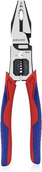 4-in-1 Linesman Pliers with Stripper and Crimper Multifunction Compound Linemans Pliers Side Cutters Heavy Duty for Electrician and Homes