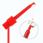 5PCS Test Hook Clips Silicone Test Leads, 20 AWG Multimeter Electrical Test Dual Lead Test Hook Clips for Electronic, Component, Testing Connecting