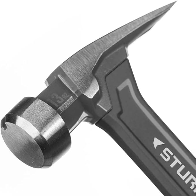 Sturnus Turquoise 13oz Velocity Rip Claw Hammer – 13oz, Lightweight Aluminum & Ergonomic, Pro-Grade with Anti-Vibration Grip (Smooth Head, Long Handle)