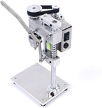 Mini Bench Drill Press Stand, Portable Bench Drilling Machine, 3.94x5.12x8.66 inch, 7 Speed Table Driller Chuck, Used for Drilling Iron, Wood and Plastic, Litht-Duty, for B12 Chuck