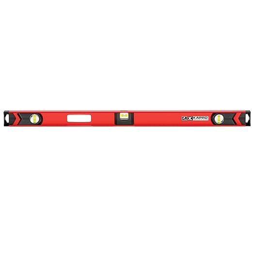 Kapro - 150-80 Semi-Professional I-Beam with Plumb Site Level - Features Horizontal Vial and Dual-View Plumb Site - Aluminum - 48 Inch