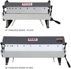 KAKA INDUSTRIAL Box and Pan Brake, 36-Inch Sheet Metal Brake, 20-Gauge Mild Steel Capacity Finger Brake, 0-135 Degree Adjustable Aluminum Brake with 6 Removable Fingers W-3620A