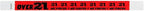 200 WristCo Over 21 Neon Red Tyvek Wristbands for Events - ¾” x 10” - Waterproof Recyclable Comfortable Tear Resistant Paper Bracelets Wrist Bands for Concerts Festivals Admission Party