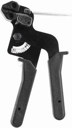 Cable Tie Tool, 65 Manganese Steel Stainless Steel Fastening Cable Tie Gun Tension Wire Fastening Automatic Tensioner Cutter Tool, Cutting Width within 12mm, Black, 8.27 x 4.72 x 0.47inch