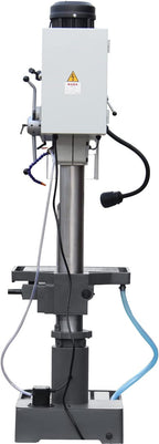 KAKA INDUSTRIAL Geared Head Drill Press, 2.2kW 220V 1-Phase,DP-40 Powerfeed and Auto Downfeed, 1.57 inch(40mm) Max Drilling, MT4 Taper, Digital RPM/DRO, Cast Iron Benchtop
