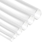 XHF 205 PCS 8 Size Length 3.5" Clear 3:1 Waterproof Automotive Electrical Heat Shrink Tubing Assortment Kit Marine Grade Adhesive Lined Tube, Insulation Sealing Oil-Proof Wear-Resistant