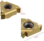 Lathe Threading Carbide Inserts:10 Pcs 11IR A60 1/4 Carbide Inserts for Internal Threading Holders CNC Cutting CNC Turning Tool