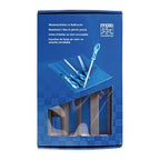 PFERD 5pc. 8" File Set - Hand, Three Square, Square, Tapered Half Round, Second Cut, American Pattern Machinists File - Part 16079
