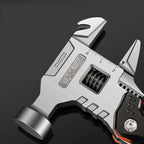 MALOM 18-in-1 Upgraded adjustable Hammer, Stainless Steel multitool Pliers with Replaceable Tungsten Wire Cutters, Bottle Opener, Nylon Sheath, Ideal for Camping, Survival, Hunting (Black)