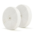 SCOTTCHEN Buffing polishing Wheels Soft Flannel 8 inch (40 Ply) for Bench Grinder Buffer with 5/8" Arbor Hole - 2 Pack