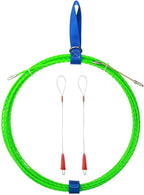 Fish Tape Wire Puller Through Wall Wire Threader Fish plus Fish Cable Fastener with Steel rope 49FT(15M)