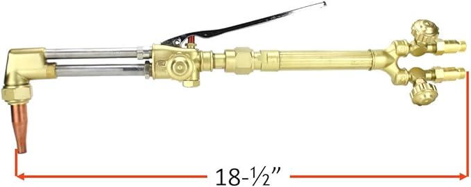 SÜA - Heavy Duty Oxy-Fuel Torch compatible with Victor with Check Valves + Cutting Tip (Acetylene)