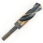 COMOWARE 5/8" Reduced Shank Drill Bit, HSS M2, Black & Gold Drill Bit with 3-Flat 1/2" Shank, 135° Split Point, Metal Drills Bits for Steel/Aluminum/Iron/Plastic/Wood, for Electricians & DIY