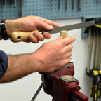 Kings County Tools 8" Half Round Woodworking Rasp | High Quality Steel Material | Durable and Long-Lasting | 4" Beech Wood Handle