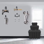 SMARTOLOGY Heavy-Duty Utility Hooks, Wall Hanger, Small 2 Pack, 3 inch Long 2.5 inch Wide, for Garage, Indoor and Outdoor, Ladder Hanger Accessories