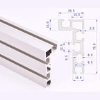400-1200mm Miter Gauge Fence 75 Type T-Slot Aluminium Woodworking Fence Backet Table Saw Woodworking Workbench DIY Modification for Woodworking Tool