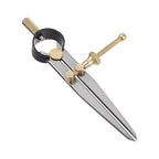 Spring Joint Caliper - [4 Inch] Carbon Steel Spring Divider Caliper with Brass Fulcrum for Metalworking Drawing Use, Flat Leg