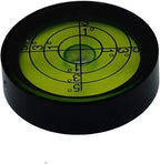 High Precision Horizontal Bubble Cardan Level Horizontal Bead Leveler Round Bubble Spirit Level Diameter 30mm (Green) (30X8mm（With no magnetic）)