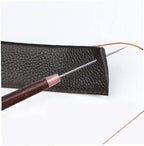 2Pcs Brown Scratch Awl Wooden Handle Pin Stamping Tool for Leather Craft Cloth Design Marking and Tracing Tools Sewing Tools, Sewing Notions and Supplies