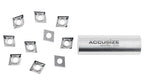 Accusize Industrial Tools CCGT32.52 Uncoating Carbide Inserts, 10 Pcs, for Machining Aluminum, 6600-0002x10