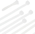 PATIKIL Cable Zip Ties 12 Inch, 100 Pcs Self-Locking Nylon Wire Tie Wraps Heavy Duty Cord Management with 50 lbs Tensile Strength for Indoor and Outdoor, White (0.2" W)