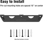 UNITEDPOWER Angle Grinder Holder - 2 Bay Angle Grinder Rack/Stand Storage Rack with Cord Hanger, Wall mount Bracket for Cutters Polishers, Garage and Workspace.