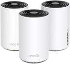 TP-Link Deco XE75 AXE5400 Tri-Band WiFi 6E Mesh System - Wi-Fi up to 7200 Sq.Ft, Engadget Rated Best Mesh for Most People, Replaces WiFi Router and Extender, AI-Driven Mesh New 6GHz Band, 3-Pack