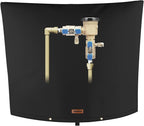 Backflow Preventer Pipe Insulation Cover (5°F) - Irrigation Sprinkler Valve Insulated Pouch - Water Well Pump Cover - Sturdy 5 Layers for Winter Freeze Protection, 30" W x 24" H, Black