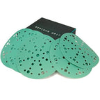 6-Inch 49-Hole Sanding Discs Assortment - 80, 120, 150, 180, 220 Grit (10 of Each) - Heavy-Duty Hook & Loop Film Discs - Sandpaper for Random Orbital Sanders - 50 Pack Box