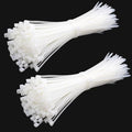 1000pcs Nylon Zip Ties, 3 Inch White Zip Cable Ties, Self Locking Cable Ties, 6/6 nylon, Heavy Duty, 50 lb tensile strength, for Indoor and Outdoor