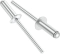 145pcs 5/32" x 5/8" Aluminum Blind Rivets, 4 x 16mm Pop Rivets,Rivets for Metal,Silver-(VG10106)