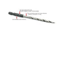 FTG USA Adjustable Wood Countersink Drill Bit Set 3 Pc #4 (7/64"") with Tapered Drill Bit for Woodworking