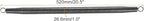 MECCANIXITY Spring Tube Bender OD 26.6 mm/1.0" Steel Spring Pipe Bending Tubes 520 mm/20.5" Long for 1" PVC Pipe(ID 27.6 mm) Home Renovations, Electrician Wiring Bending Pipe