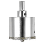 Drilax 2" Diamond Hole Saw | Removable Pilot Pin & Triangular 3/8" Shank | Wet Drilling for Ceramic, Porcelain, Tile, Quartz, Granite, Marble | Large Pipe & Drain Holes