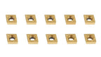 Accusize Industrial Tools Ccmt21.51 Tin Coated Carbide Inserts, 10 Pcs/Box, 2100-1008x10