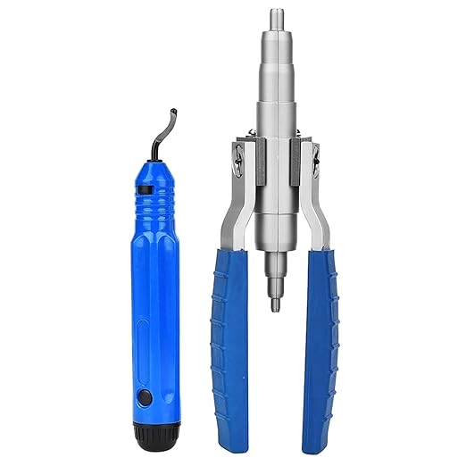 Manual Copper Pipe Expander, Refrigeration Copper Pipe Tube Expander Hand Expanding Tool 1/4~7/8inch 6~22mm with Tube Deburring Tool Air Conditioner Install Pipe Deburring Tool
