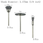 𝐉𝐔𝐍𝐋𝐈𝐗𝐍 30 Pcs Wire Brush Wheel, 1/8" Shank Coarse Crimped Brass and Steel Wire Brushes Kits for Dremel Rotary Tool