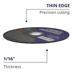 50 Pc 6" x 1/16" x 7/8" Cut-Off Wheels Lincoln Abrasives Metal & Stainless Steel