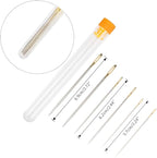 Set of 16 Bookbinding Tools, findTop Bone Folder Creaser Waxed Linen Thread Wood Handle Awl Large-Eye Needles for Handmade DIY Bookbinding Crafts and Sewing Supplies