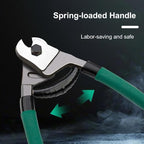 8 Inch Steel Wire Cable Cutters Heavy Duty Pocket Size Bike Bicycle Cable Cutter Pliers Wirecutter Cutting Tool 5/32" for Stainless Steel Wires Comfortable Safety Spring-loaded Handle One-Handed